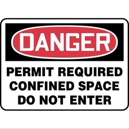 Accuform OSHA DANGER SAFETY SIGN PERMIT FRMCSP058XL FRMCSP058XL